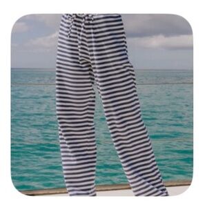 Daily Drills Striped Cotton Pants - Navy/white xs/s